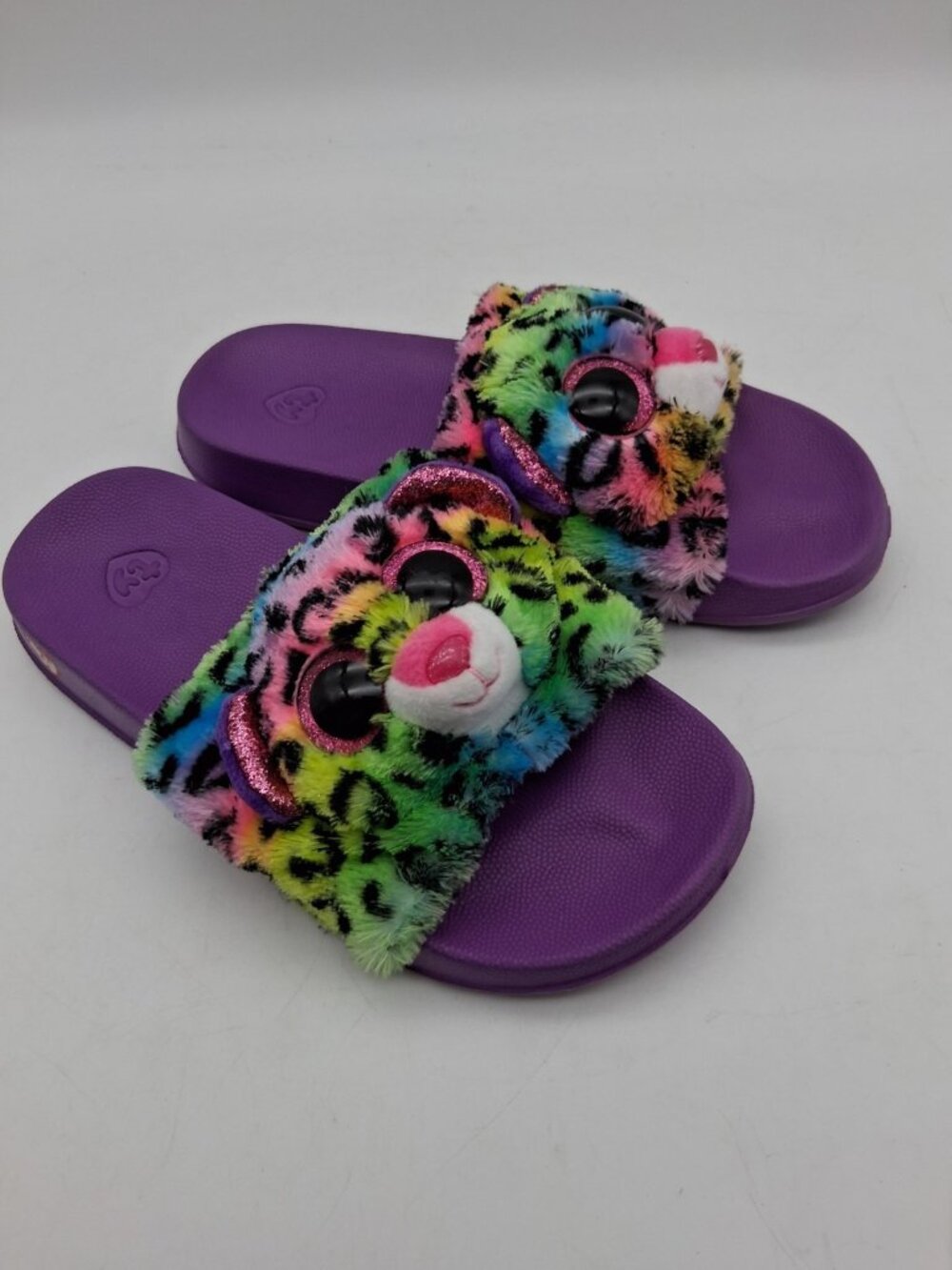 Ty Dotty Leopard Fashion Pool Slides Kid Size US 1-3